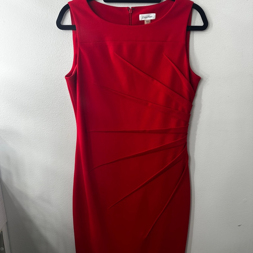Calvin Klein Women's Scarlet Starburst Dress